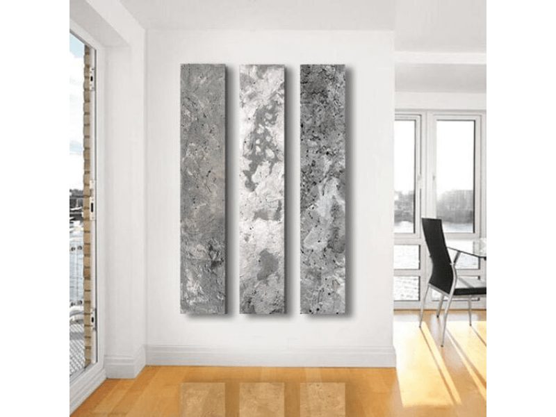 Image of a concrete finished wall art piece