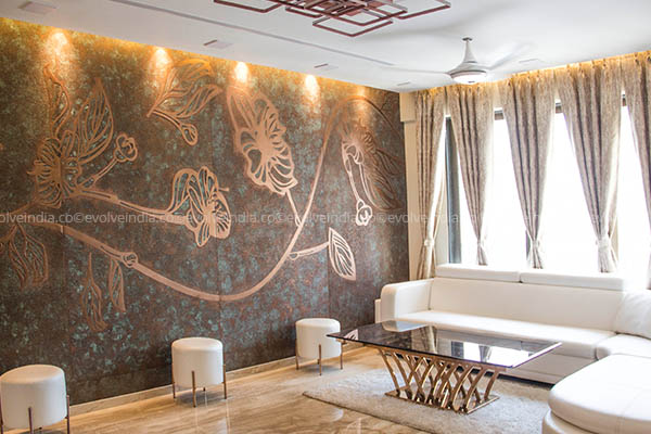 Arcadia Copper Patina Panels Designed By Evolve India
