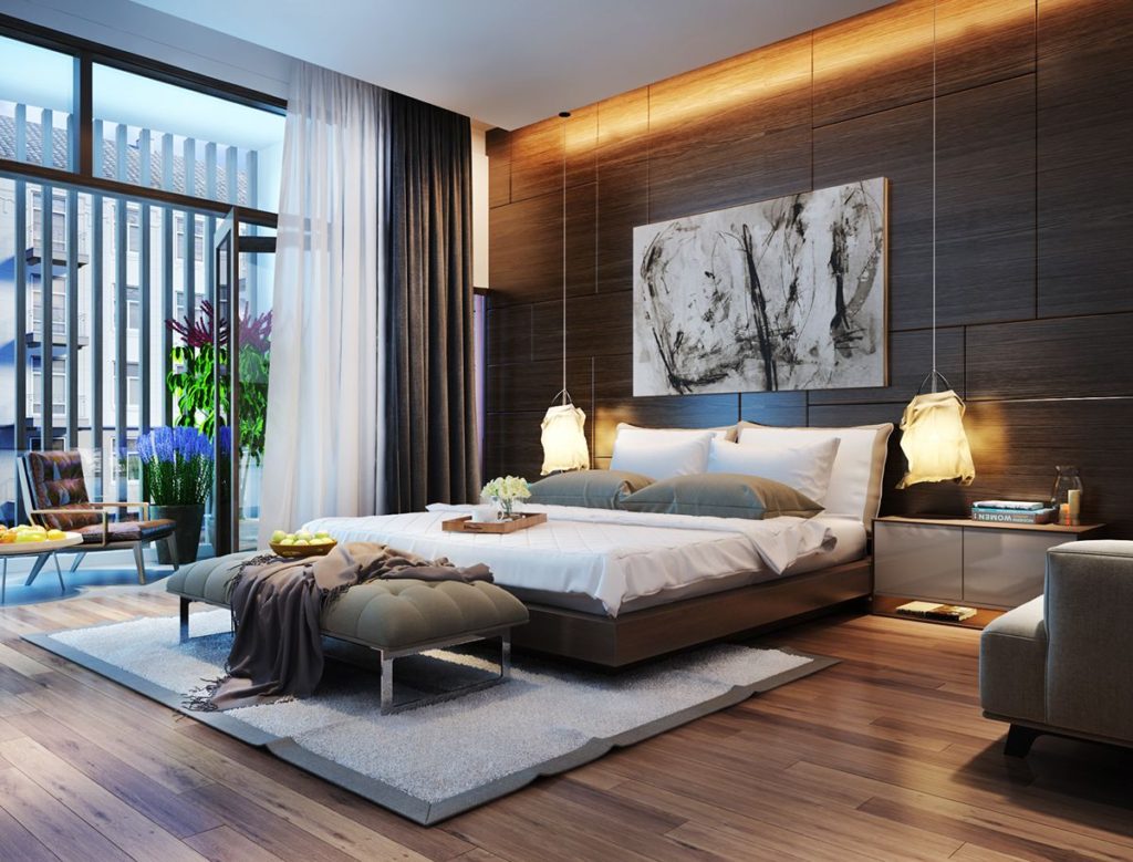 1 The Wooden Rhapsody Modern Bedroom Interior Design 1024x779 