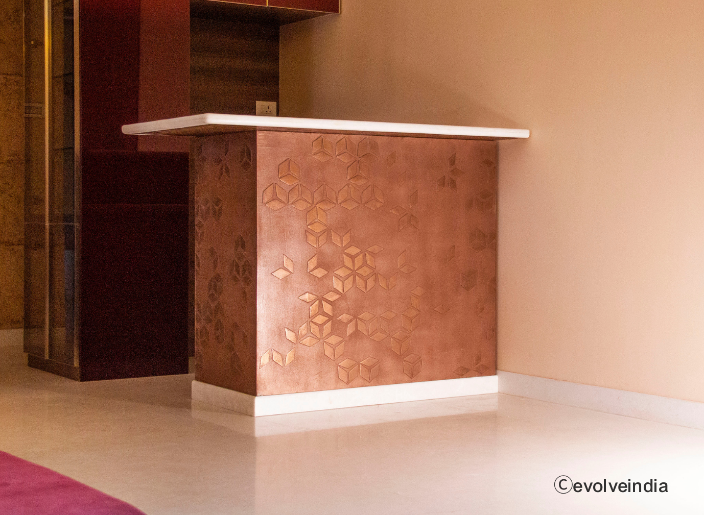 Copper Bar Table By Evolve India