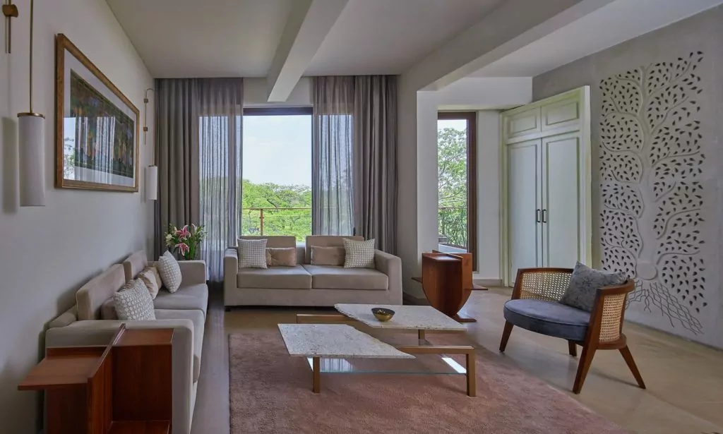 Minimalist Living Room Design Ideas by Evolve India