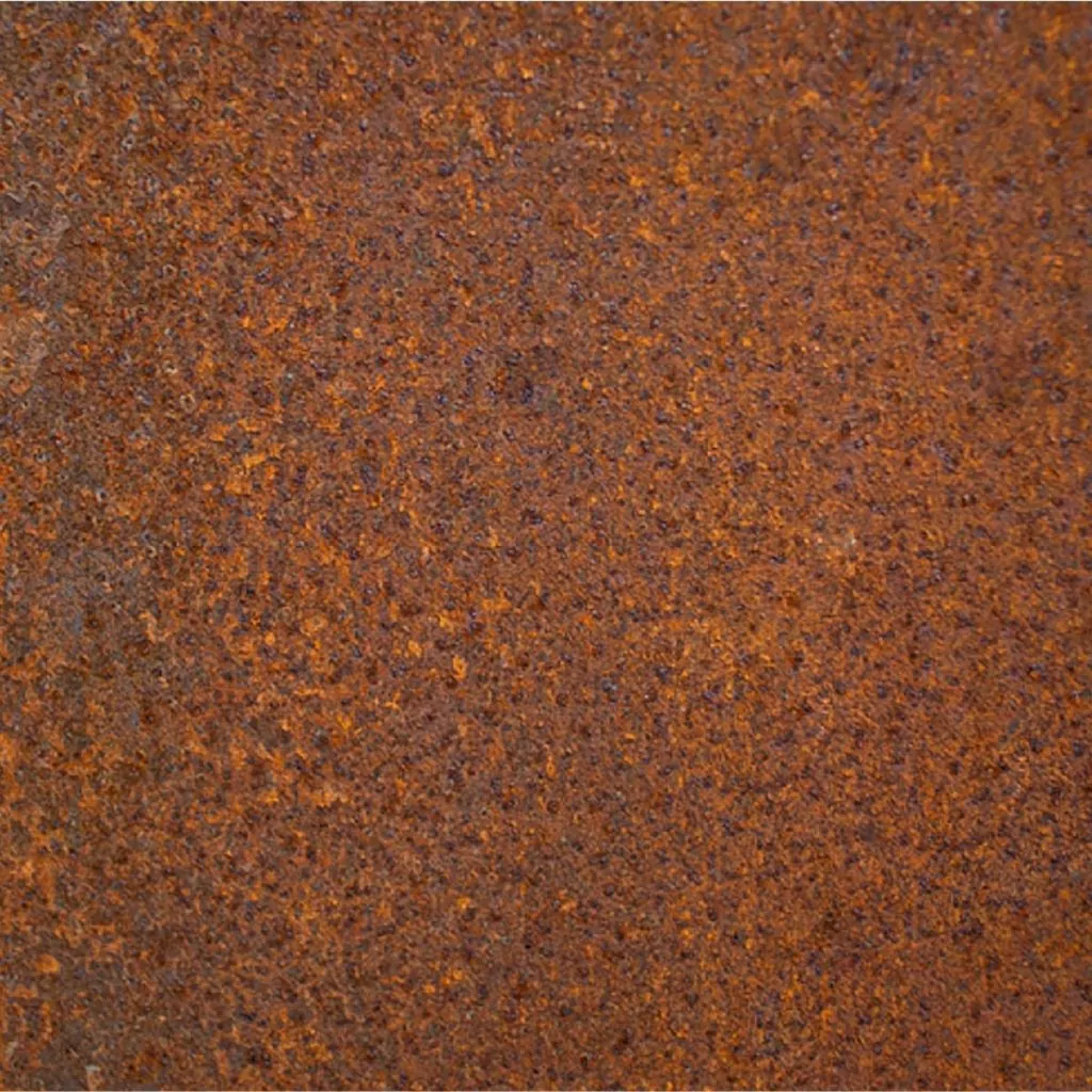 Iron metal patina