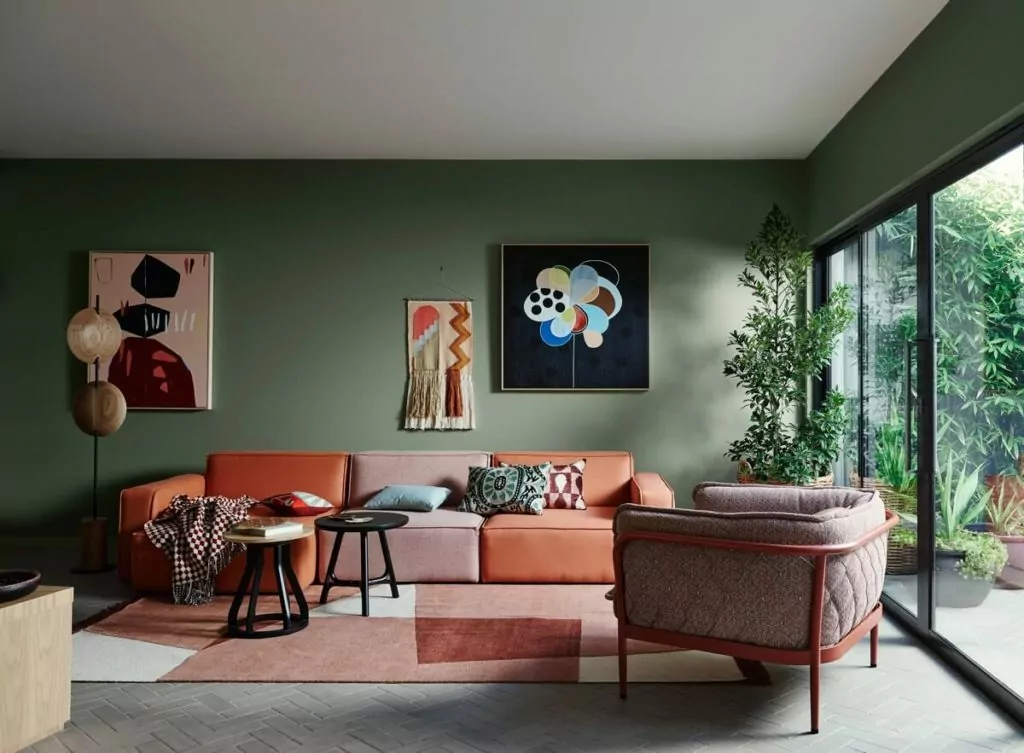 Green Living Room Colour For 2022