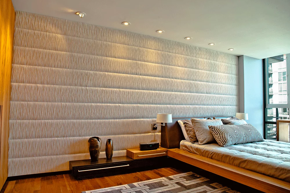 Types of wall covering - Create an upholstered wall to achieve a luxurious New York apartment aesthetic